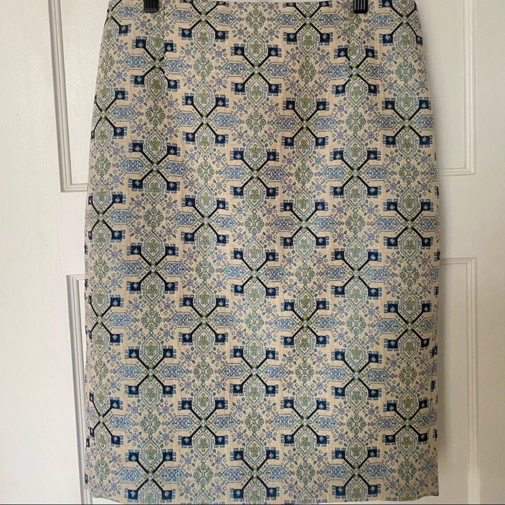 The Limited - Jacquard pencil midi skirt